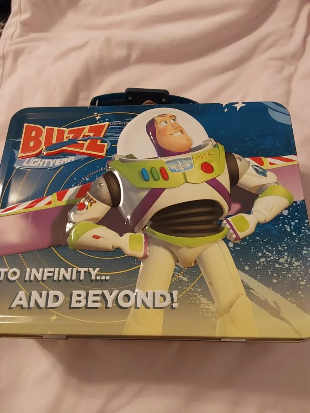 Toy Story Metal Tin Lunch Box Buzz Lightyear Beyond BRAND NEW